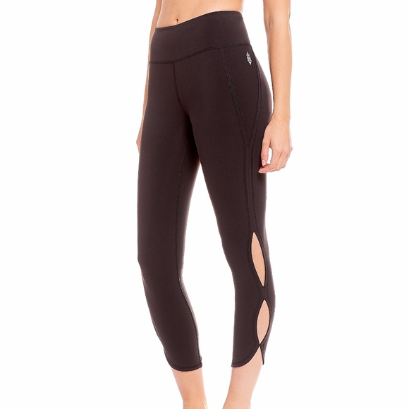 Free People Movement Lace Up Leggings-Small Black Free People Movement Lace Up Leggings-Small Black